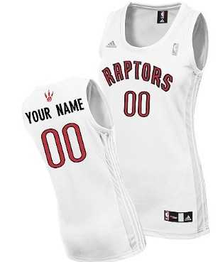 Womens Customized Toronto Raptors White Basketball Jersey